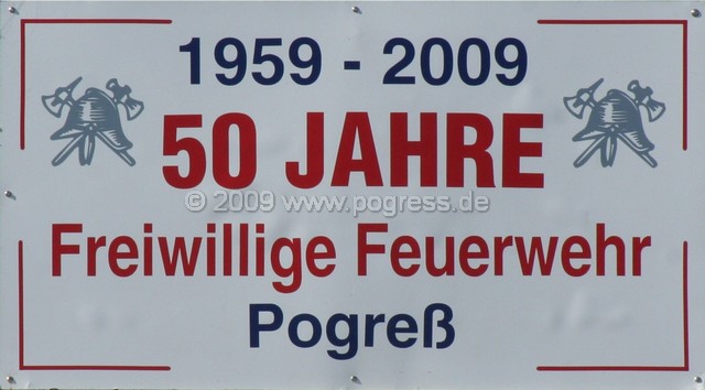 50 Jahre Freiwillige Feuerwehr Pogreß