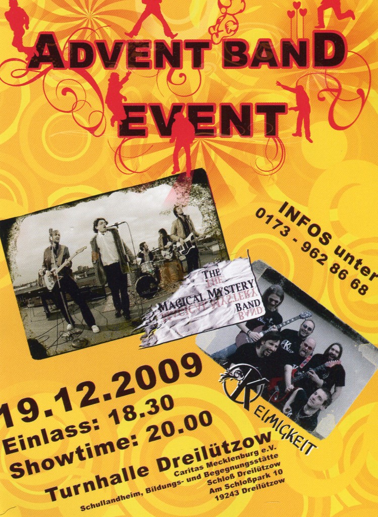 Advent Band Event Vorderseite